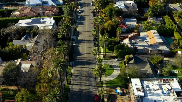 Stock footage Beverly Hills California shot on a drone