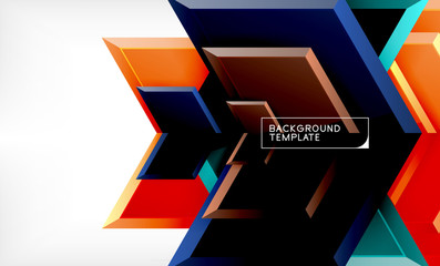 Arrow geometrical abstract background, directional wallpaper concept