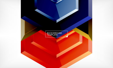 Abstract glossy techno arrows background