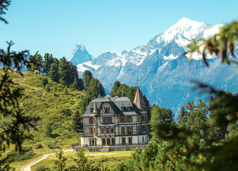 Old villa in the alps