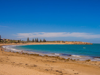 Beautiful beach and cove at Horeshoe Bay, Port Elliott, South Australia