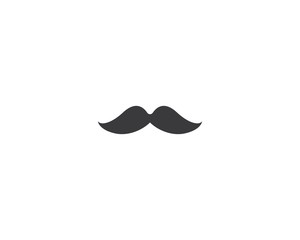 Mustache logo icon illustration