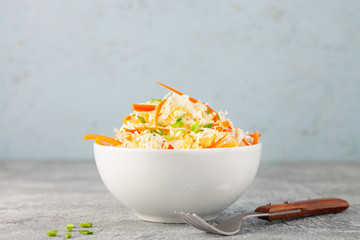 Fresh coleslaw salad