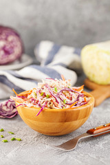 Fresh coleslaw salad