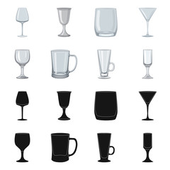 set of wine glasses