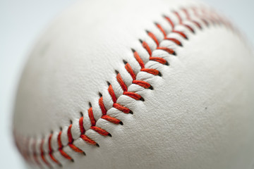 baseball ball on white background.