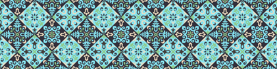 Azulejos Tile Vector Seamless Pattern
