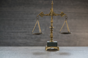 Law and Justice Concept Image, Grey stone background