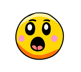 Shocked Cartoon Emoticon 