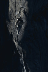 Dramatic abstract granite texture of El Capitan in Yosemite