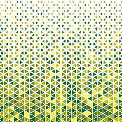 Halftone effect triangle mosaic pattern background various colours