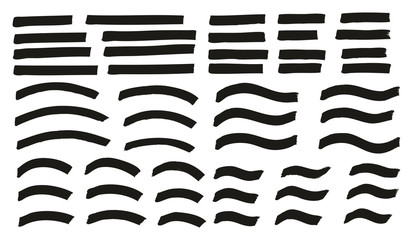 Tagging Marker Medium Lines Curved Lines Wavy Lines High Detail Abstract Vector Background Set 124