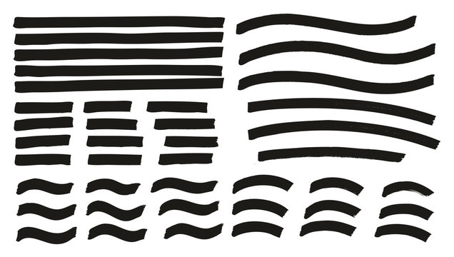 Tagging Marker Medium Lines Curved Lines Wavy Lines High Detail Abstract Vector Background Set 130