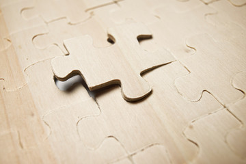 Puzzle close up