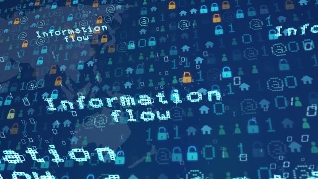Big data over highway. Futuristic city where every building, car, home appliance, device and person is connected, forming a computer network. Internet of things. Smart cities. Traffic.