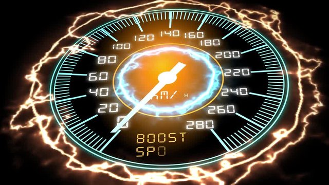 futuristic speedometer with the pointer that pass from the old 1G to the new 5G technology, concept of fast mobile network (3d render)