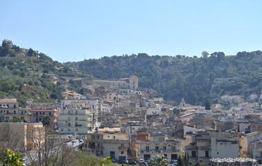 Fototapeta na wymiar Beautiful View of Scicli, Ragusa, Sicily, Italy, Europe, World Heritage Site