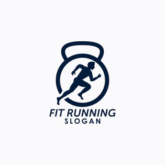 fit running logo template