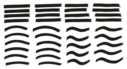 Tagging Marker Medium Lines Curved Lines Wavy Lines High Detail Abstract Vector Background Set 40