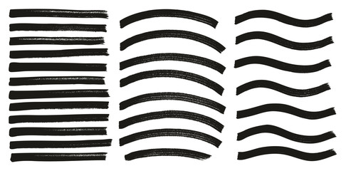 Tagging Marker Medium Lines Curved Lines Wavy Lines High Detail Abstract Vector Background Set 06