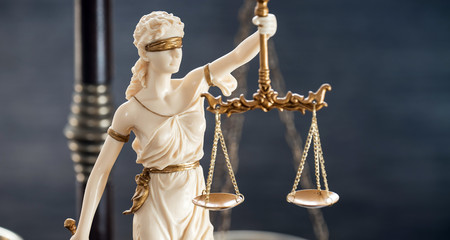 Law and Justice Concept Image, Grey stone background