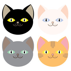 Fototapeta premium cat pattern, cute animal