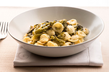 Bowl of Orecchiette Con Cime di Rapa from Puglia