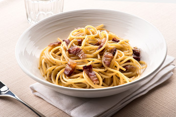 Spaghetti alla Carbanara from Lazio, Italy