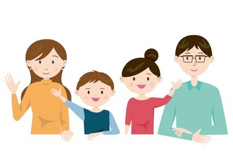 仲良し家族_上半身