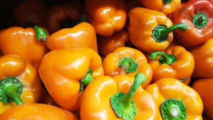 Organic Food - Yellow Bell Pepper in The Market