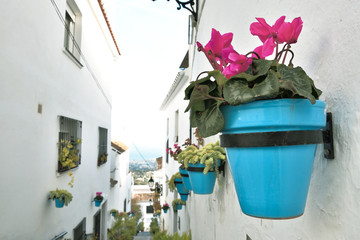 Uliczka w Mijas pueblo blanco w Hiszpanii © Barbara Bajorek