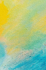 Abstract colorful oil painting on canvas. Oil paint texture. Multi colored wallpaper. Macro close up acrylic background. Modern art, cover design concept. Soft gradient. Vertical fragment.