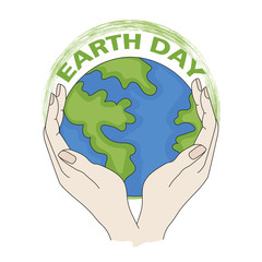 OUR EARTH Planet Day Ecological Environmental Pollution Problem Banner Vector Illustration Set for Print Fabric and Decoration