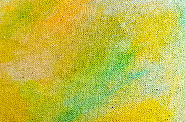 Abstract colorful oil painting on canvas. Oil paint texture with brush and palette knife strokes. Multi colored wallpaper. Macro close up acrylic background. Modern art concept. Horizontal fragment.