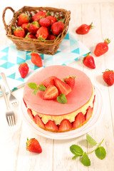 delicious strawberry cake