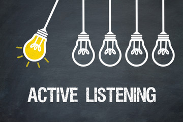Active Listening - obrazy, fototapety, plakaty