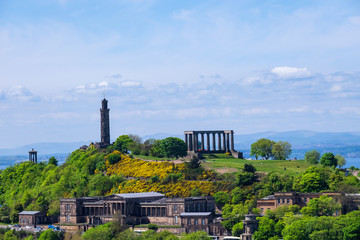 Blick auf Calton Hill in Edinburgh/Schottland