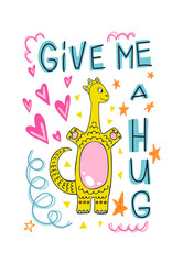 dinosau  hand drawn vector character