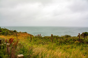 La Pointe du Hoc. Jour J.  Débarquement. Seconde guerre mondiale. Normandie. France