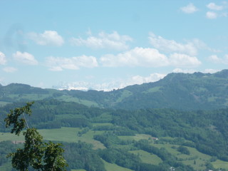 Fototapeta na wymiar Paysage montagne plaine