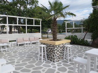 Fototapeta premium Greek beach bar