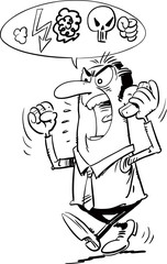 Angry conversation on the phone