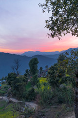 SUNSET IN VILLAGE