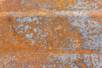 texture of rusty metal plate