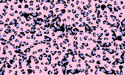 Pink leopard print design. Animal skin pattern.