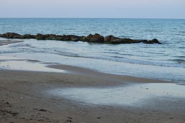 Beautiful Seascape during Sunrise, Mediterranean Sea, Donnalucata, Scicli, Ragusa, Sicily, Italy, Europe