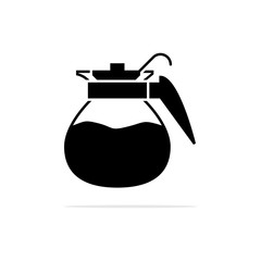 Coffee jug icon.Vector concept illustration for design.