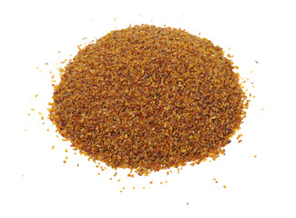 black bitter buckwheat tea on white background