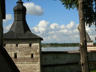 Old orthodox monasteries in Moscow and Vologda city Russia