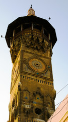 Exterior view to old al-Qalai Mosque, Damascus, Syria